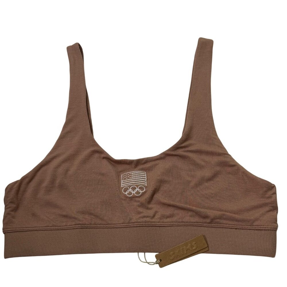 SKIMS Sleep‎ Bralette + Soft Lounge Thong Team USA Sienna 2X - Picture 2 of 11